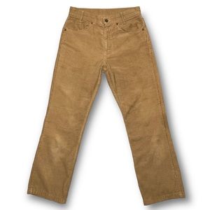 VINTAGE 70s LEVI’S 217 White Tab Tan Corduroy Pants (Size 26)